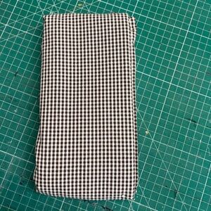 Brown and White Seersucker Gingham Fabric